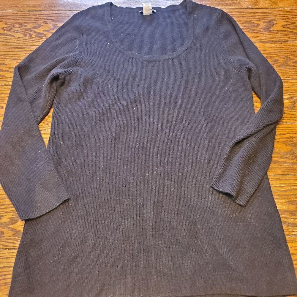 Soft  surroundings black sweater  size 3xl